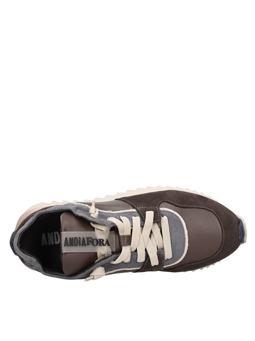 Sneakers in camoscio e pelle ANDIAFORA | RUFFLE NABUKT.MORO